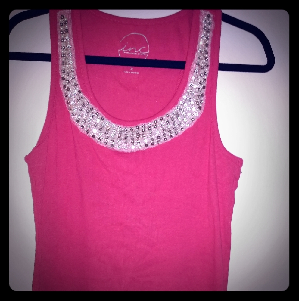 Inc. International Concepts Jeweled Tank Top